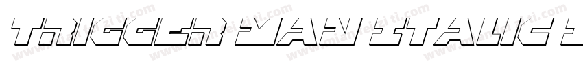 Trigger Man Italic I字体转换